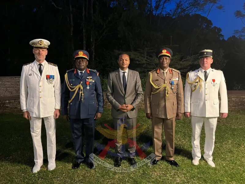 KDF leaders honoured with French national decorations