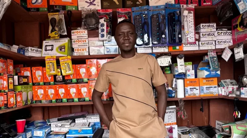 Nabila Muftawu, a sports Journalist in Ghana, used proceeds from his YouTube channel to open an electrical shop that was nearly collapsed by employee theft/Nabila Muftawu