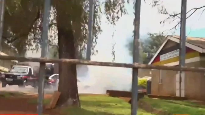 Teargas fired as Malala-led protest sparks chaos