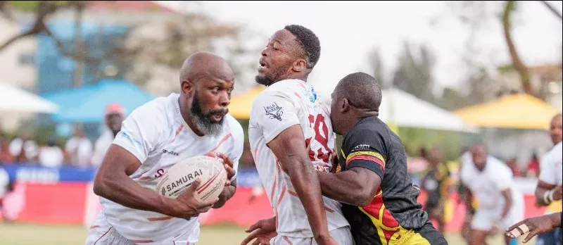 Past action between Kenyan Legends and Ugandan Legends