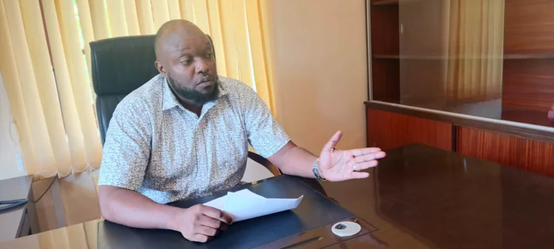 CDA chair Mzee Mwinyi in his office  on Thursday / BRIAN OTIENO