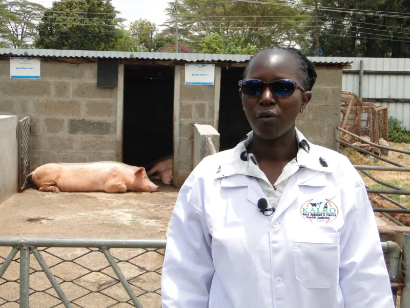 Kalro veterinary officer Dr Irene Olale / WILLIAM INGANGA