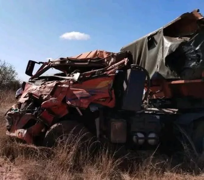 The wreakage of the vehicle after the accident/Screengrab