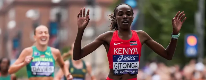 World 5km road race silver medallist Caroline Gitonga