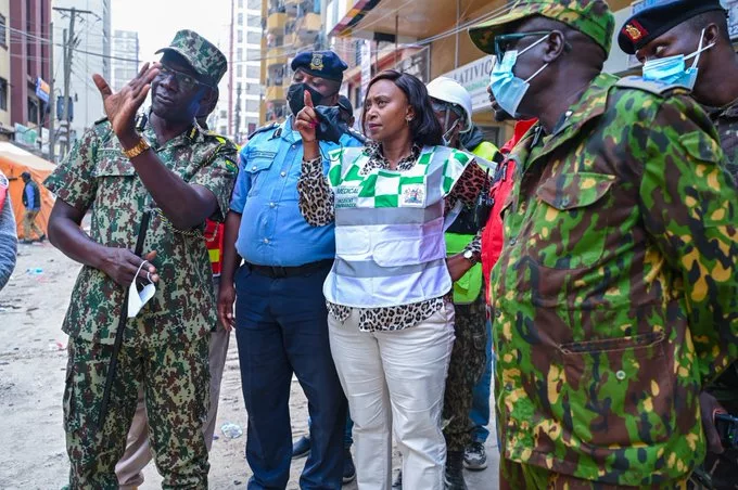 PS MARY MUTHONI DURING SITE VISIT