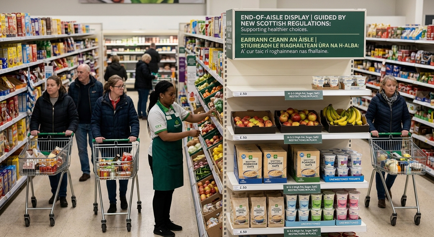 No more cereal at the end of the aisle? New rules in Scotland's supermarkets