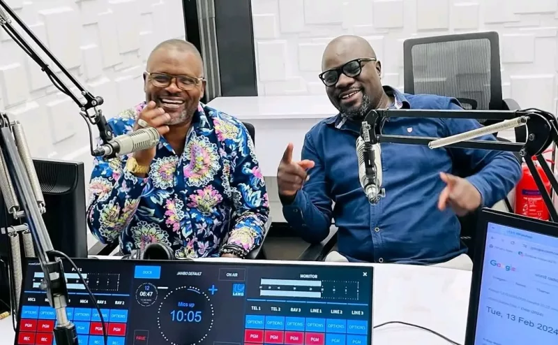 Radio Jambo presenters, Gidi and Ghost // Facebook