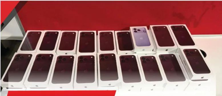 40 iPhones worth Sh8.2m intercepted at JKIA