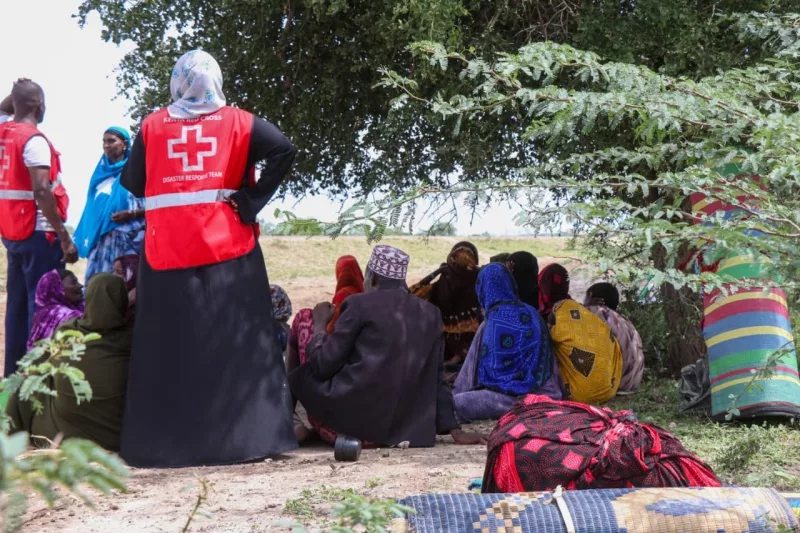 Villagers take refuge on higher ground after heavy rains caused floods in Tana Delta, October 30, 2026. /RED CROSS