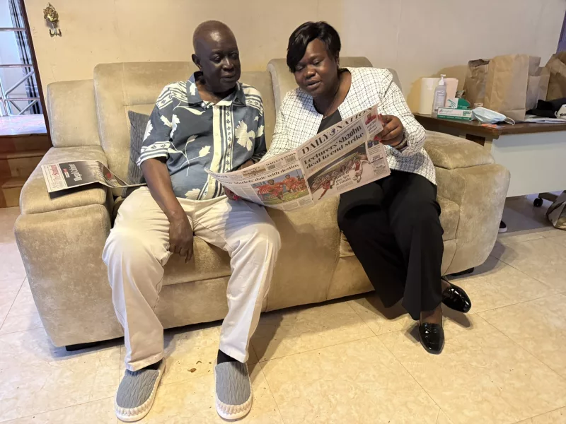 Homa Bay Governor Gladys Wanga visits ODM Party Leader Oburu Oginga as he recuperates on October 29, 2026 / HANDOUT