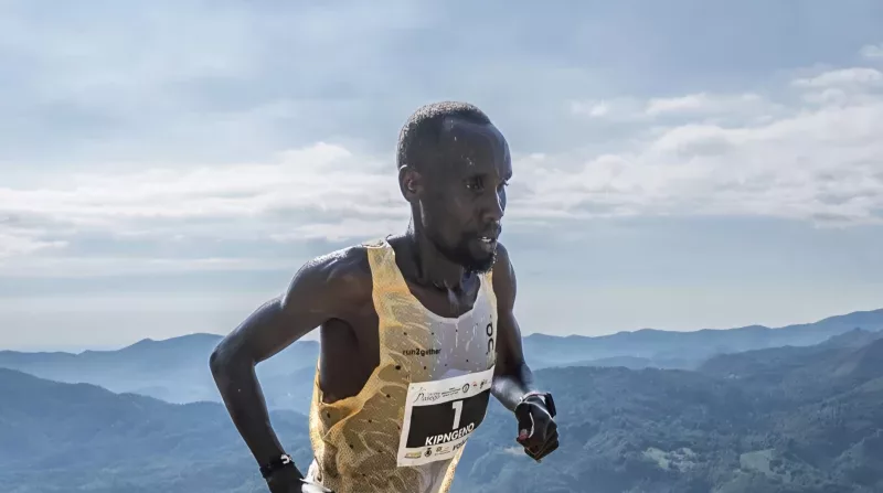 Patrick Kipng'eno in action during a past race