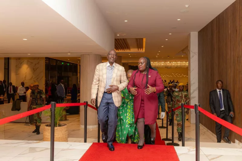 President William Ruto when he arrived in Harare, Zimbabwe/ HANDOUT
