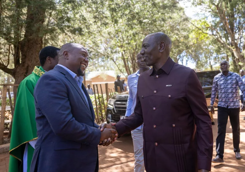 Ruto attends church service in Likuyani, Kakamega