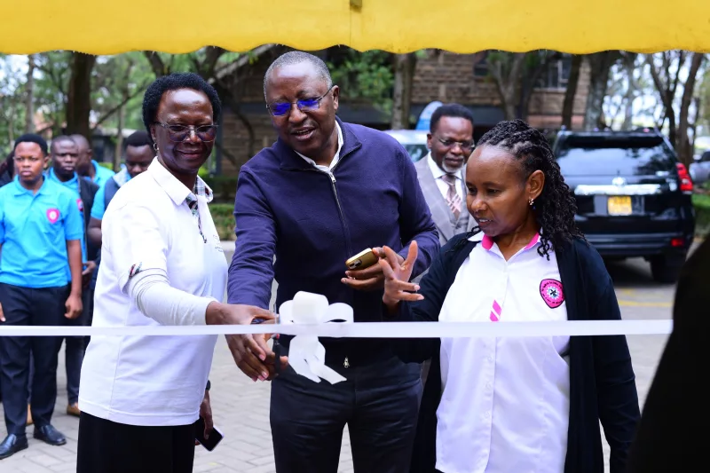 From Left: Amani Counseling Centre and Training Institute Executive Director Florence Busiega, Engineer Mbugua, Chair of the technical committee, Dr. Glory Mutungi board member ACCTI