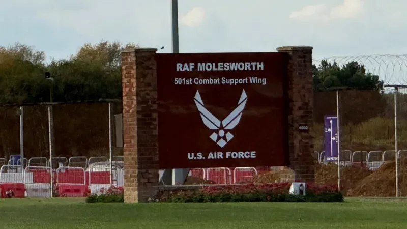 Two Latvian men arrested on suspicion of trespass at RAF base