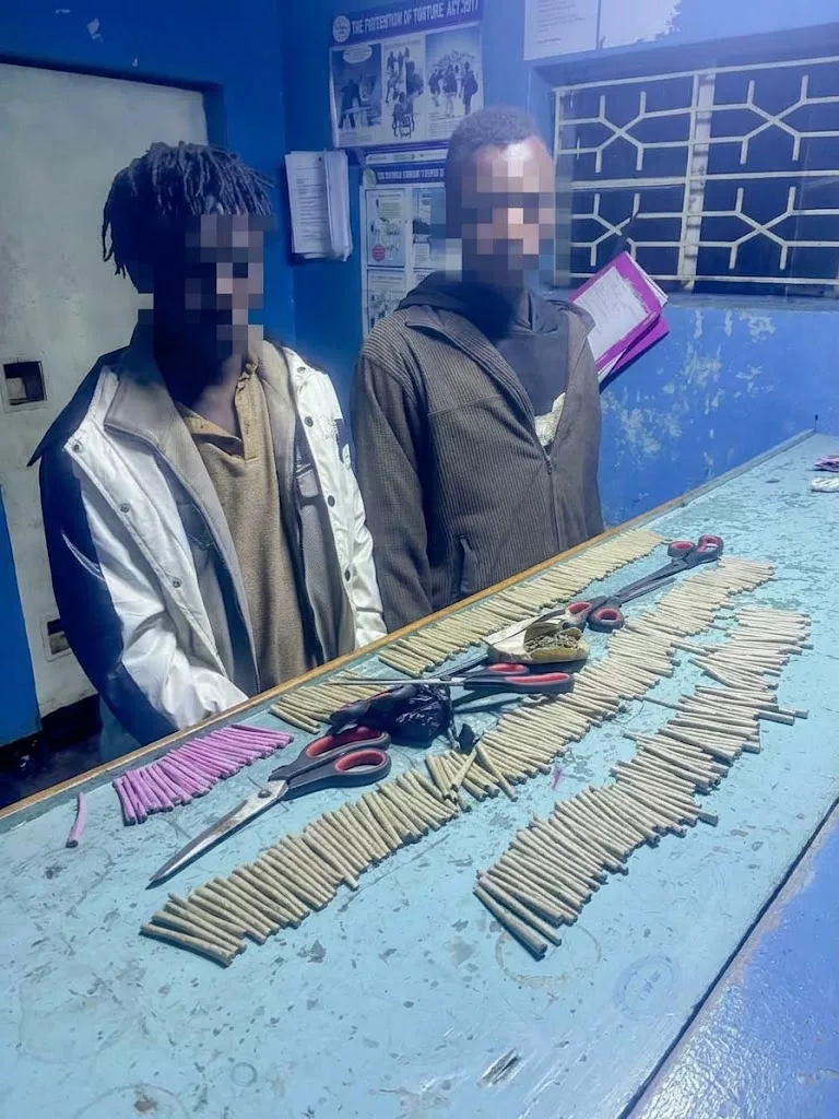 Three arrested as police seize 483 rolls of bhang in Kiambu