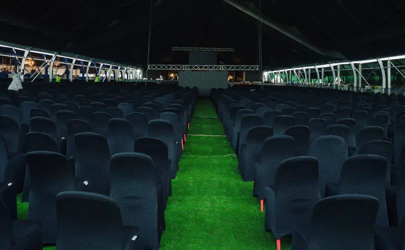Ne-Yo event venue set-up // Brian Simiyu