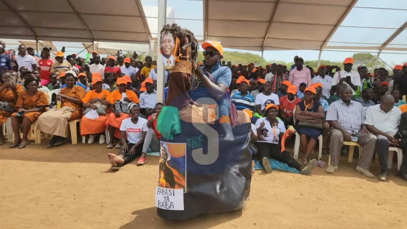 Chants, donkey-like ride as Raila supporters turn up
