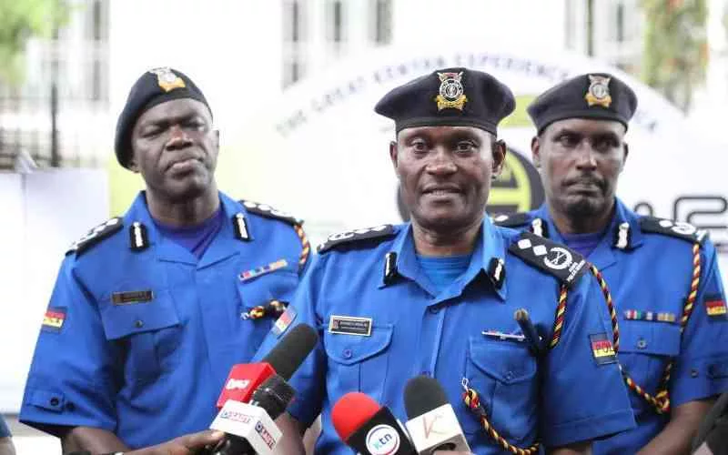 Nairobi County Traffic Commandant Joseph Chirchir at a past press conference/HANDOUT