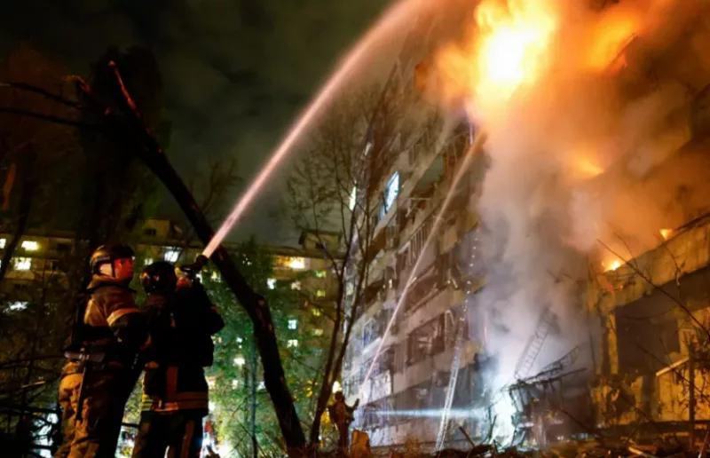 Zelensky: Russian strikes hit key power plant in Kyiv