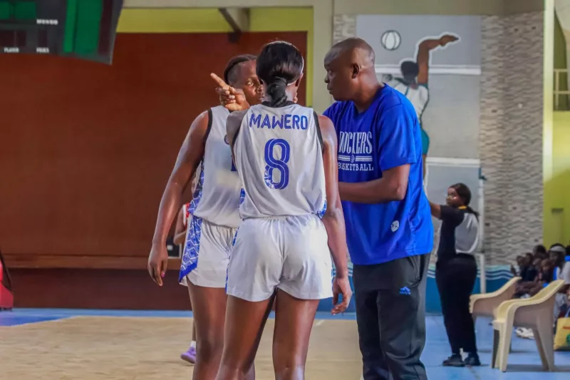 KPA headcoach Sam Ocholla instructs his charges