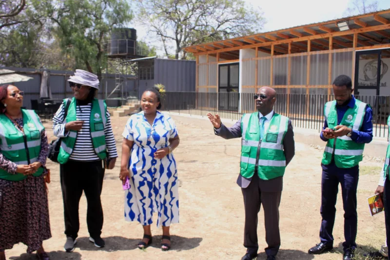 Nairobi Planning Committee chairman Geoffrey Majiwa during a site visit in Wodley /HANDOUT
