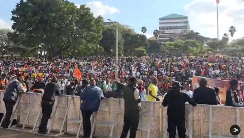 Uhuru Park packed ahead of Raila candlelight vigil