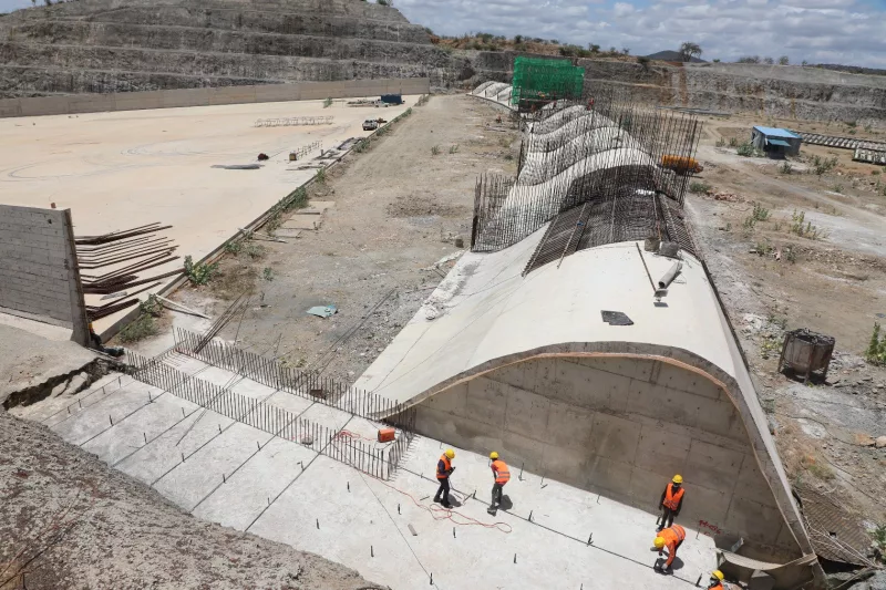 Thwake Multipurpose Dam under construction