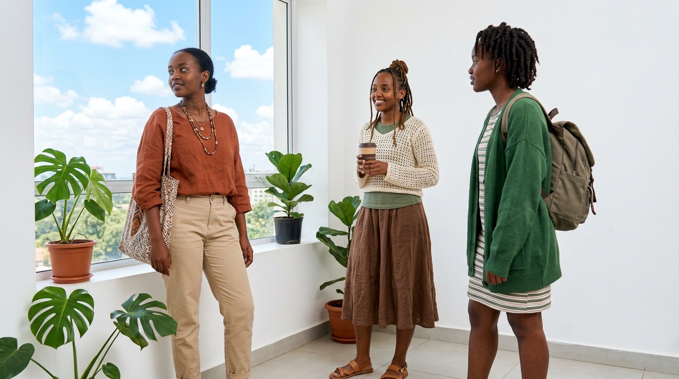 Girls wear trendy nature-inspired outfits