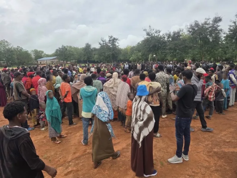 Ethiopian refugees flee for safety