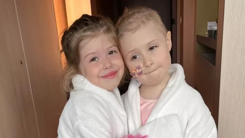 Family's shock as young sisters diagnosed with cancer