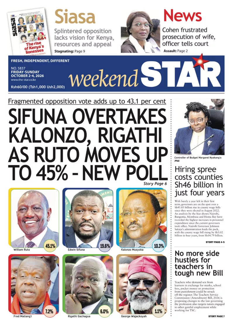 Briefs: Sifuna overtakes Kalonzo as Ruto moves up
