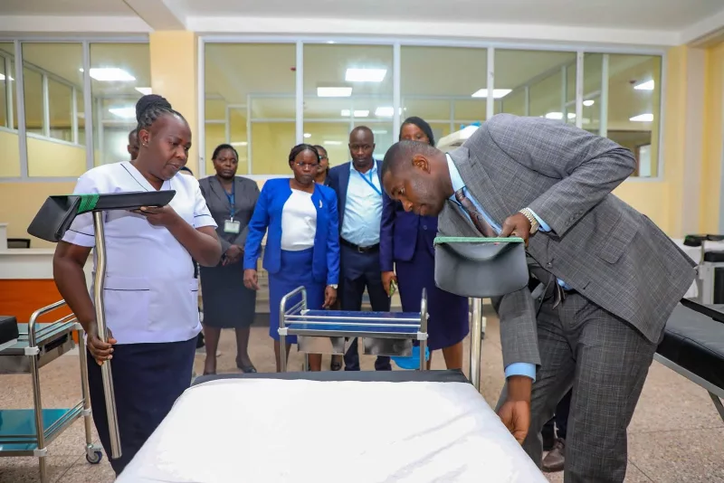 Principal Secretary for Medical Services Dr Ouma Oluga inspects Kapsabet County Referral Hospital on October 18, 2026 / HANDOUT