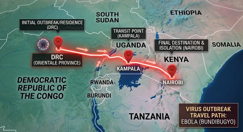 DRC to Nairobi: Ebola patient’s travel trail revealed