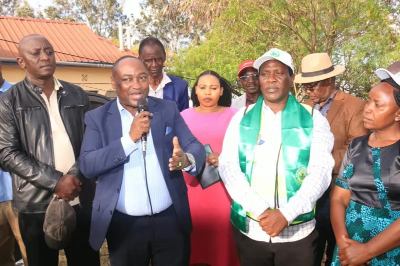 Dr Augustus Kyalo Muli is the Party Leader of the National Liberal Party and its Migwani Ward candidate Andrew Kaleli/HANDOUT