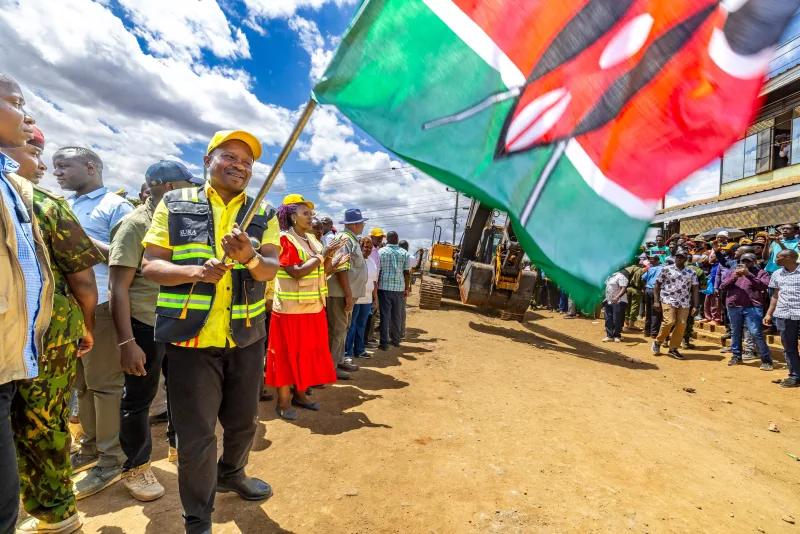 Kindiki takes development message to Thika, calls for peaceful politics