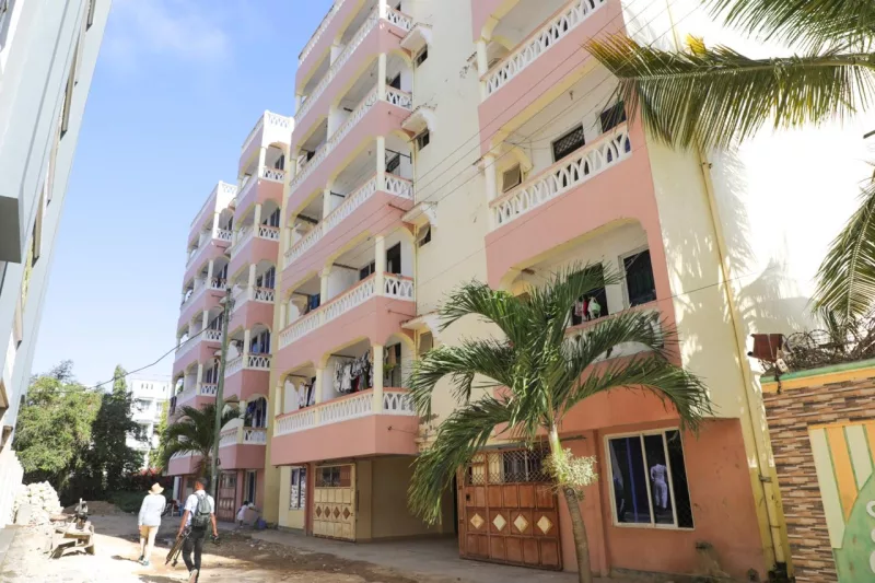 This five-storey residential apartment in Mtwapa is among prime properties court ordered forfeited to State. /HANDOUT