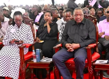 Uhuru joins mourners at the burial of Martha Karua’s father