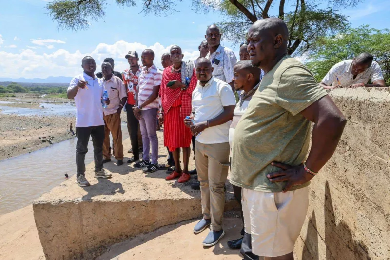 The National Irrigation Authority management team and Perkerra scheme leaders received the visiting farmers and shared practices used to manage the scheme