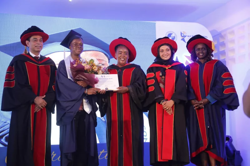 The second graduation ceremony at the MP Shah Hospital College of Health Sciences/HANDOUT