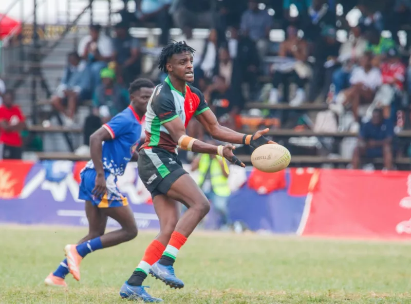 Charles Kinyanjui of Quins in action at the Christie Sevens in September