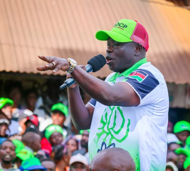DCP leader Rigathi Gachagua speaking in Nyeri on August 23, 2026 / HANDOUT