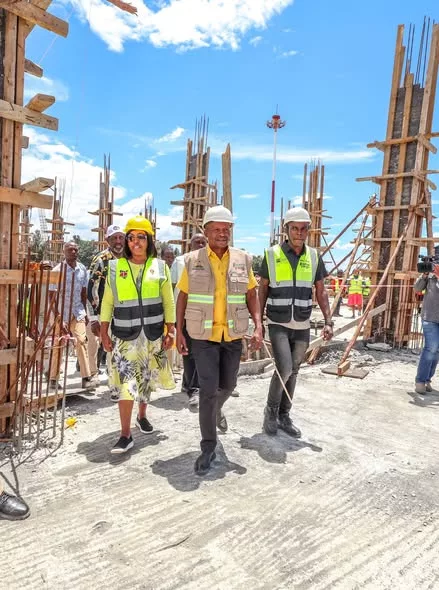 Deputy President Prof. Kithure Kindiki leads inspection of Bahati Modern Market in Bahati Constituency.